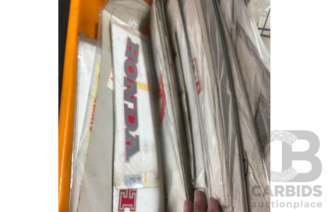 Assorted Motorbikes Spare Parts  and Stickers for Honda, Yamaha and Aftermaket Brands