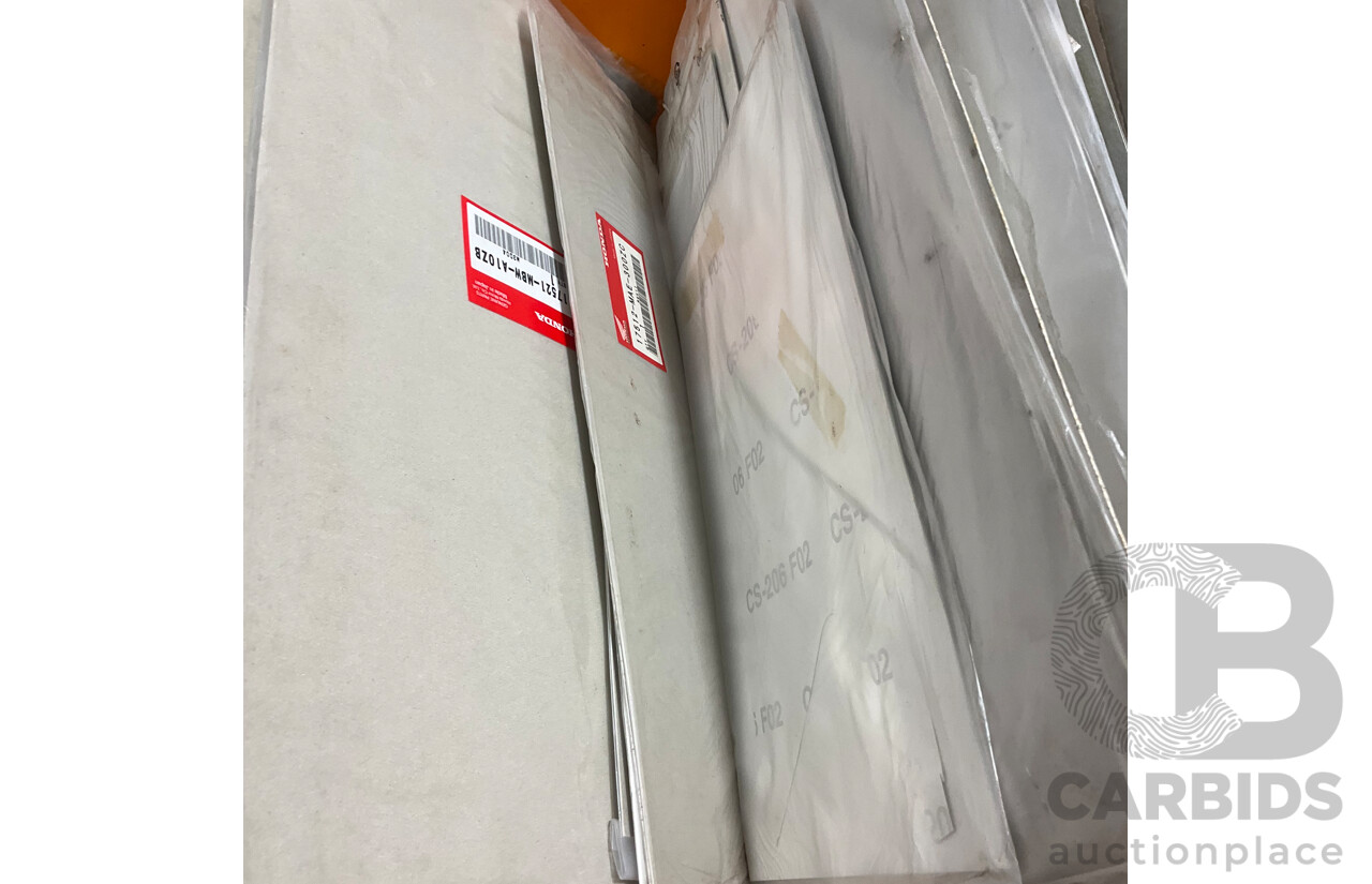 Assorted Motorbikes Spare Parts  and Stickers for Honda, Yamaha and Aftermaket Brands