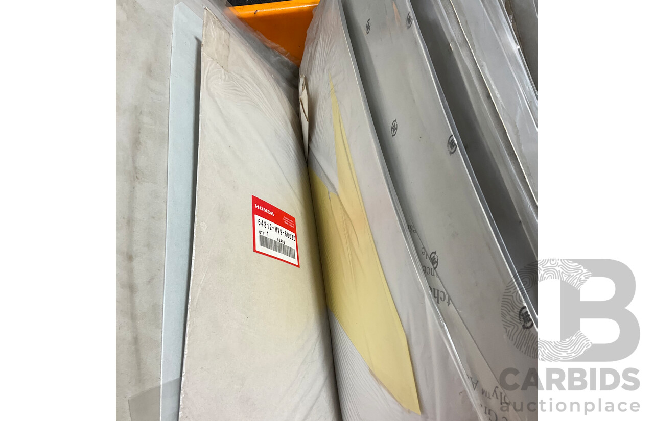 Assorted Motorbikes Spare Parts  and Stickers for Honda, Yamaha and Aftermaket Brands