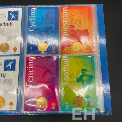 Set of 25 Shell Sydney 2000 Olympic Games Sporting Pictograms