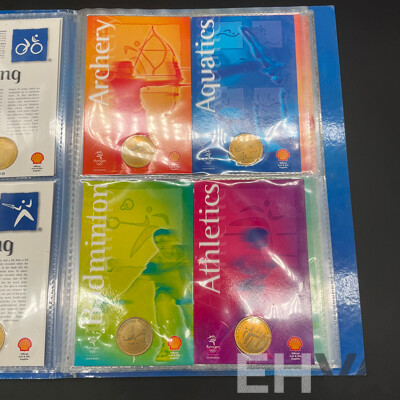 Set of 25 Shell Sydney 2000 Olympic Games Sporting Pictograms