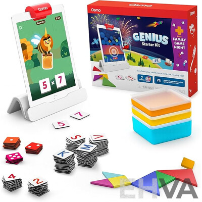 OSMO Genius Starter Kit for Ipad, 7 Games Focusing on Math, Spelling and Problem Solving Skills - Lot of 7