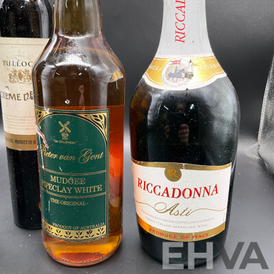 Collection of Wines, Including Riccadonna Asti, Mudgee Pipeclay White, Gent & Co. Winery and Tulloch - Lot of 4