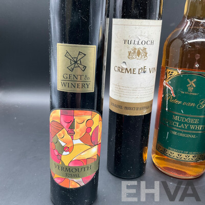 Collection of Wines, Including Riccadonna Asti, Mudgee Pipeclay White, Gent & Co. Winery and Tulloch - Lot of 4
