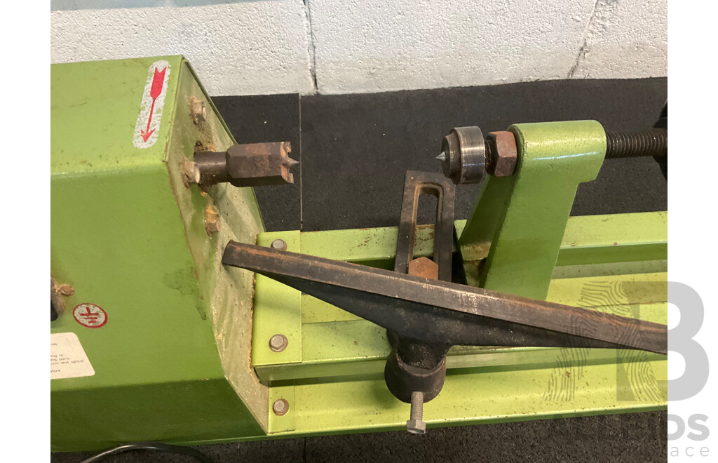 Industrial Grade Lathe (MC-1000) with Vintage Wood Carving Chisel Tools - Marphles and Others