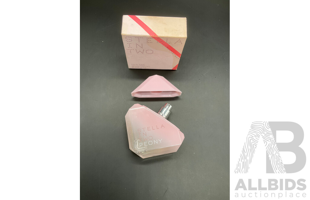 STELLA McCARTNEY 'In Two Peony'' 50ml Eau De Toilette and ''In Two Amber'' 2g Parfum Solide - Lot of 2