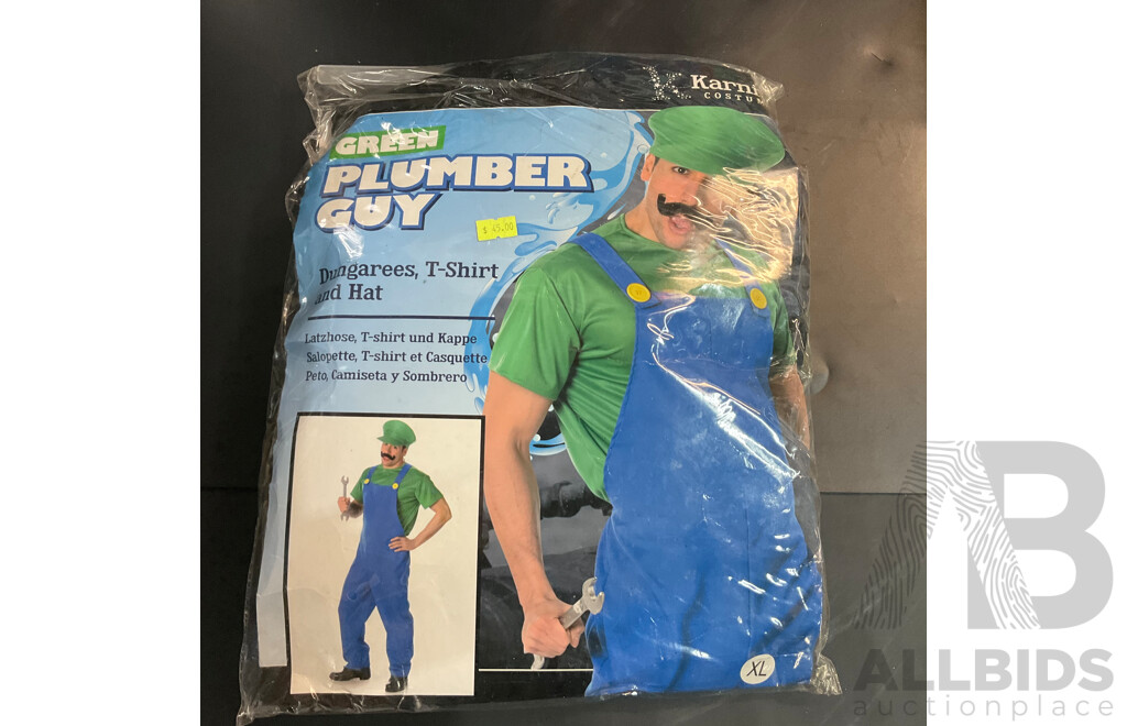 Thoma's & Friends First Book & Giant Puzzle & the Human Body Puzzle & Green Plumber Guy Costume and More