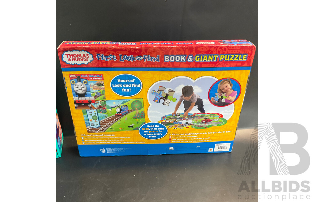 Thoma's & Friends First Book & Giant Puzzle & the Human Body Puzzle & Green Plumber Guy Costume and More