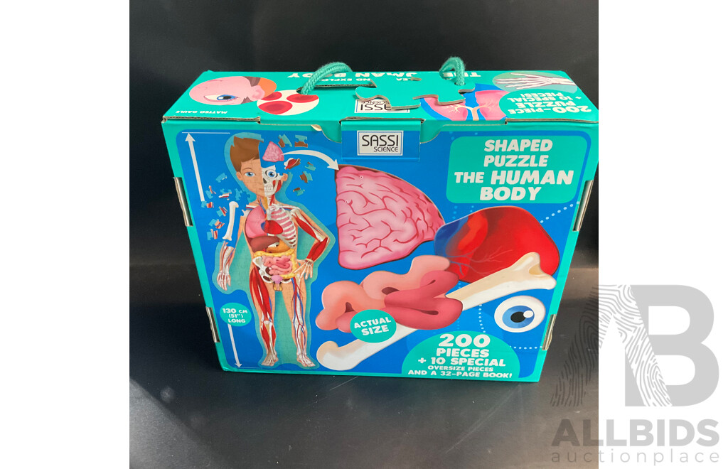 Thoma's & Friends First Book & Giant Puzzle & the Human Body Puzzle & Green Plumber Guy Costume and More