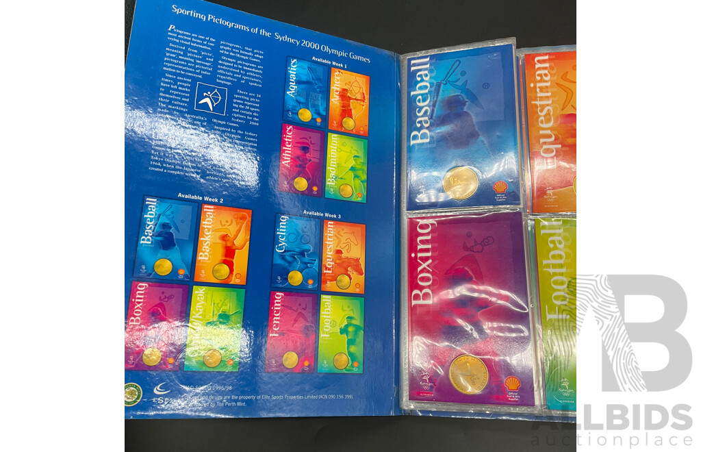 Set of 25 Shell Sydney 2000 Olympic Games Sporting Pictograms