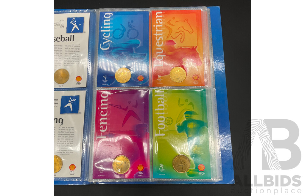 Set of 25 Shell Sydney 2000 Olympic Games Sporting Pictograms