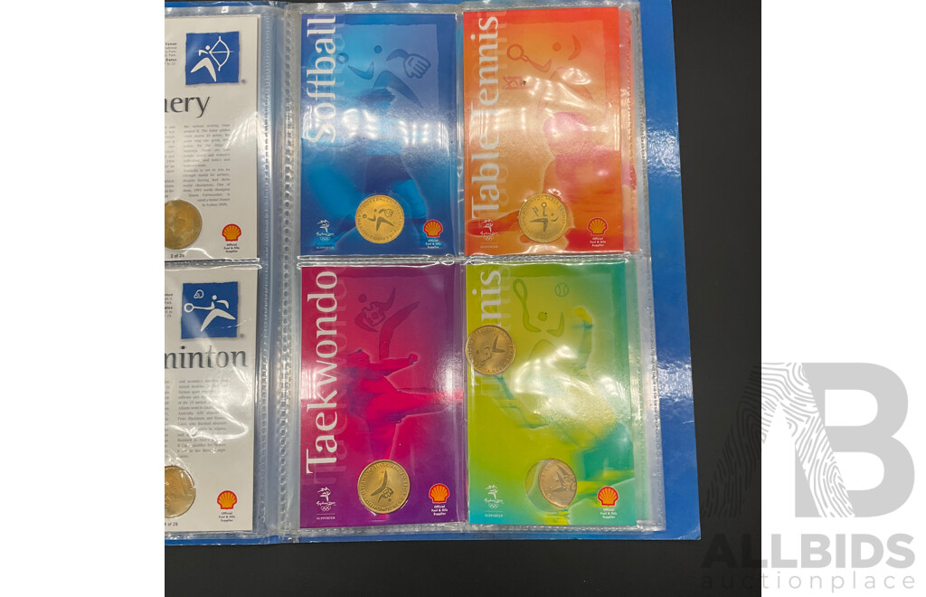 Set of 25 Shell Sydney 2000 Olympic Games Sporting Pictograms