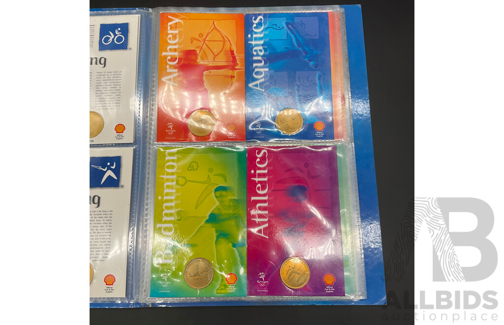 Set of 25 Shell Sydney 2000 Olympic Games Sporting Pictograms
