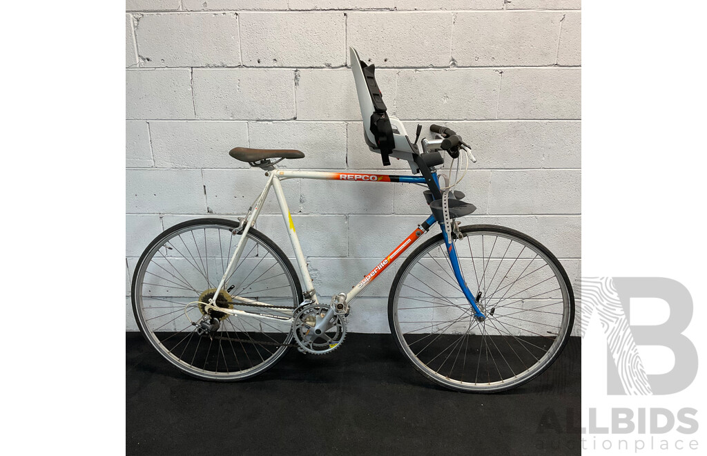 REPCO Performance Series Superlite Road Bike with HAMAX Child Seat