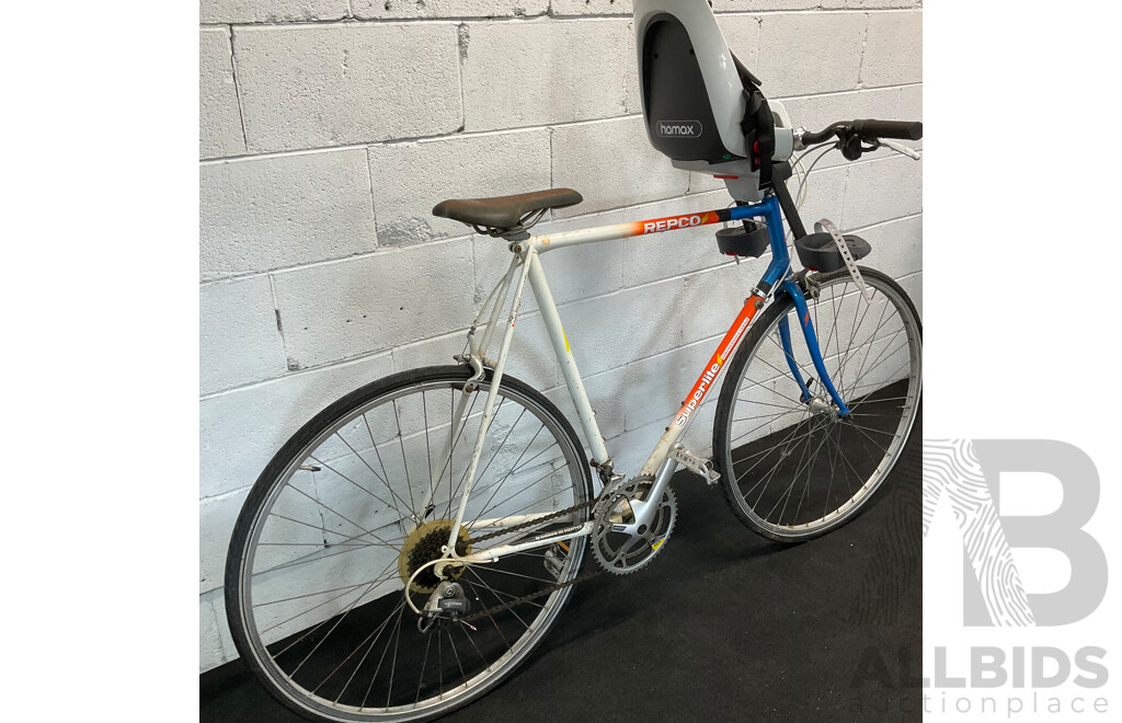 REPCO Performance Series Superlite Road Bike with HAMAX Child Seat