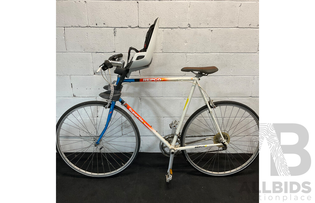 REPCO Performance Series Superlite Road Bike with HAMAX Child Seat