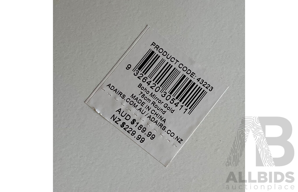 ADAIRS Boho Mirror Gold