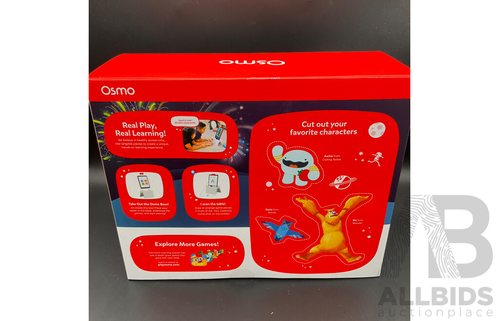 OSMO Genius Starter Kit for Ipad, 7 Games Focusing on Math, Spelling and Problem Solving Skills - Lot of 7