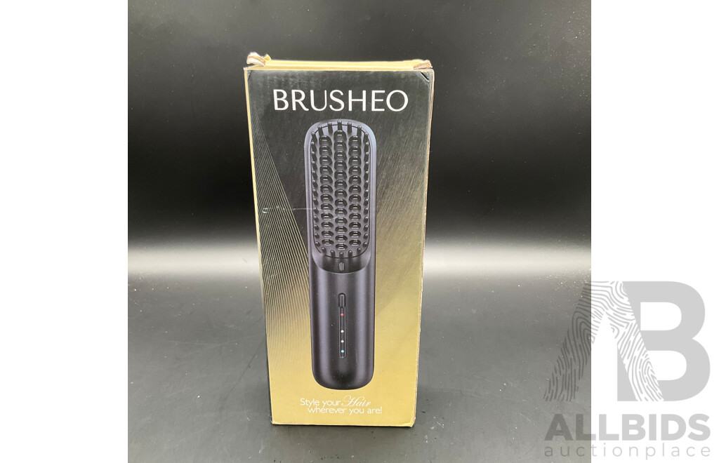 BRUSHEO Hair Wireless Straightening Brush