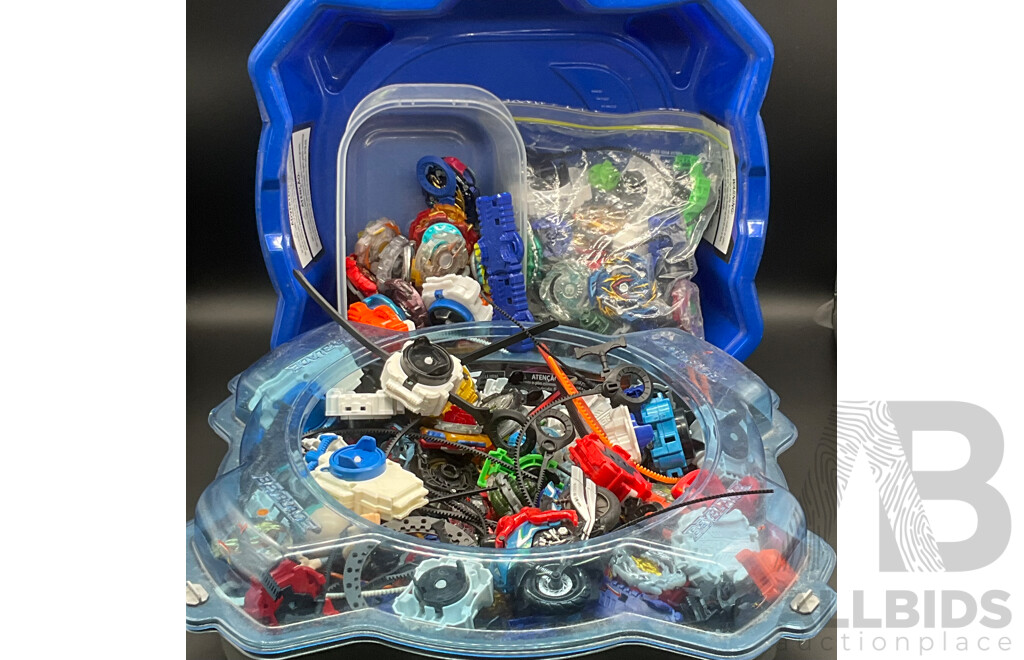 Huge Beyblade Bundle, Including Many BeyBlades and Two Battle Stadiums