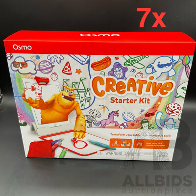 OSMO Creative Starter Kit for Ipad, Drawing & Problem Solving - Lot of 7