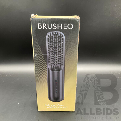 BRUSHEO Hair Wireless Straightening Brush