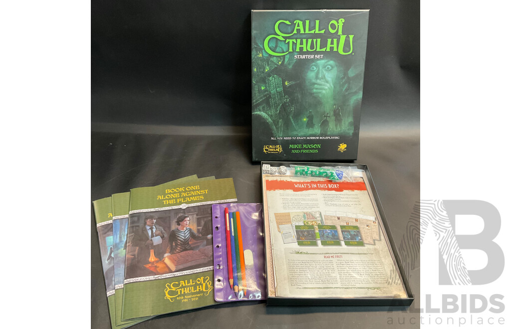 Darkest Night Second Edition & Call of Cthulhu Starter Set & Nemo's War   Borad Game - Lot of 3