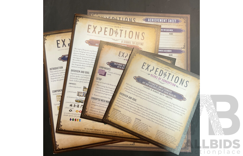 1920 Expeditions & Sleeping Gods Board Game
