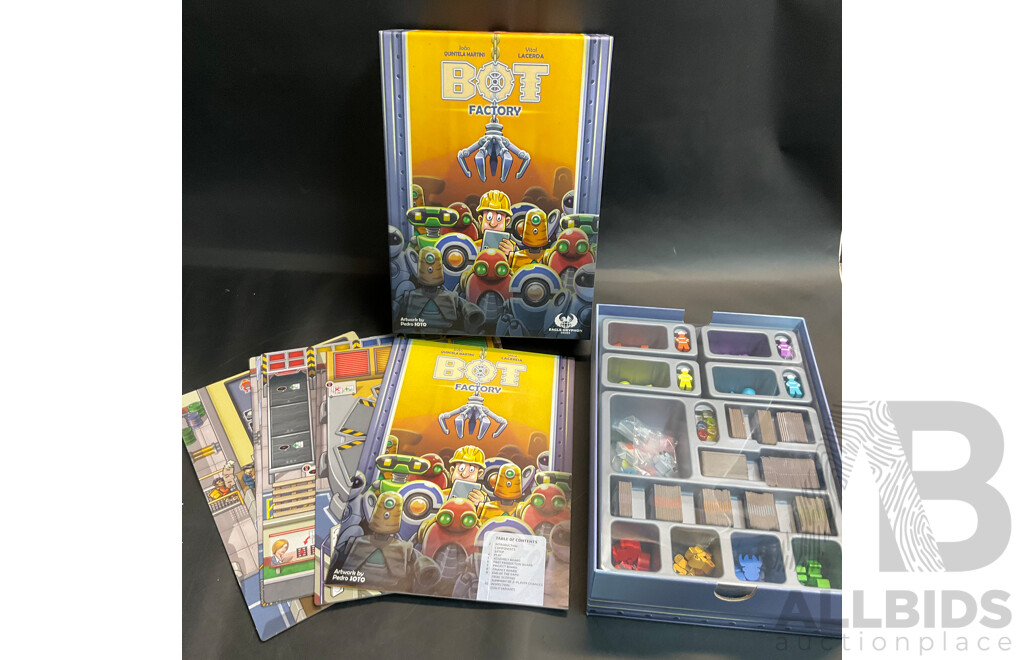 Assorted Board Games Include Invincible: the Hero-Building Game, Bot Factory, Star Tycoon, and More - Lot of 6