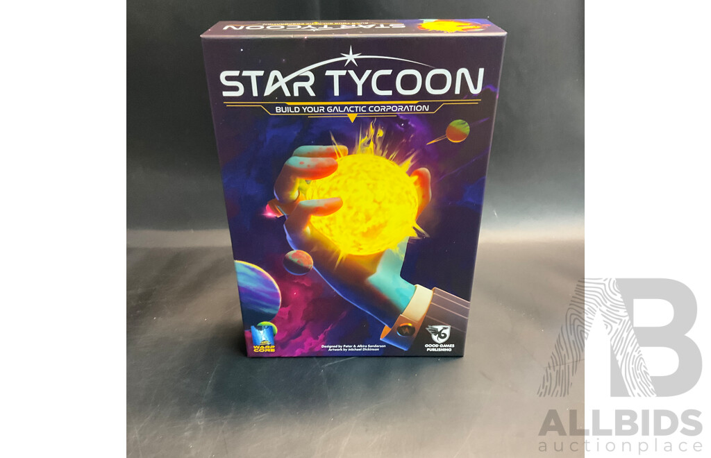 Assorted Board Games Include Invincible: the Hero-Building Game, Bot Factory, Star Tycoon, and More - Lot of 6