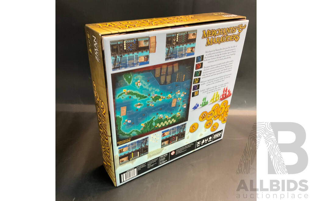 Merchants & Marauders, Dawn of the Zeds, and Ghost Stories Board Games - Lot of 3