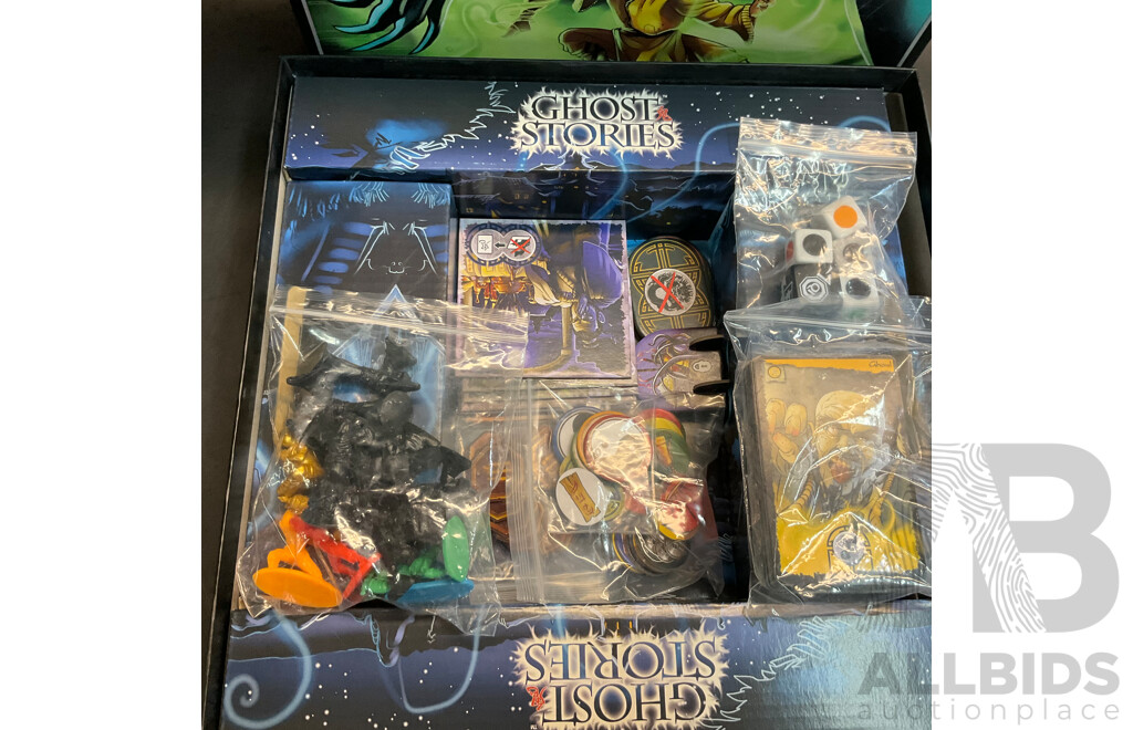 Merchants & Marauders, Dawn of the Zeds, and Ghost Stories Board Games - Lot of 3