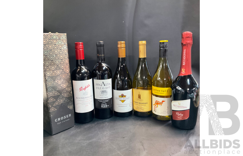 Assorted Chardonnay & Red Wine - Lot of 7