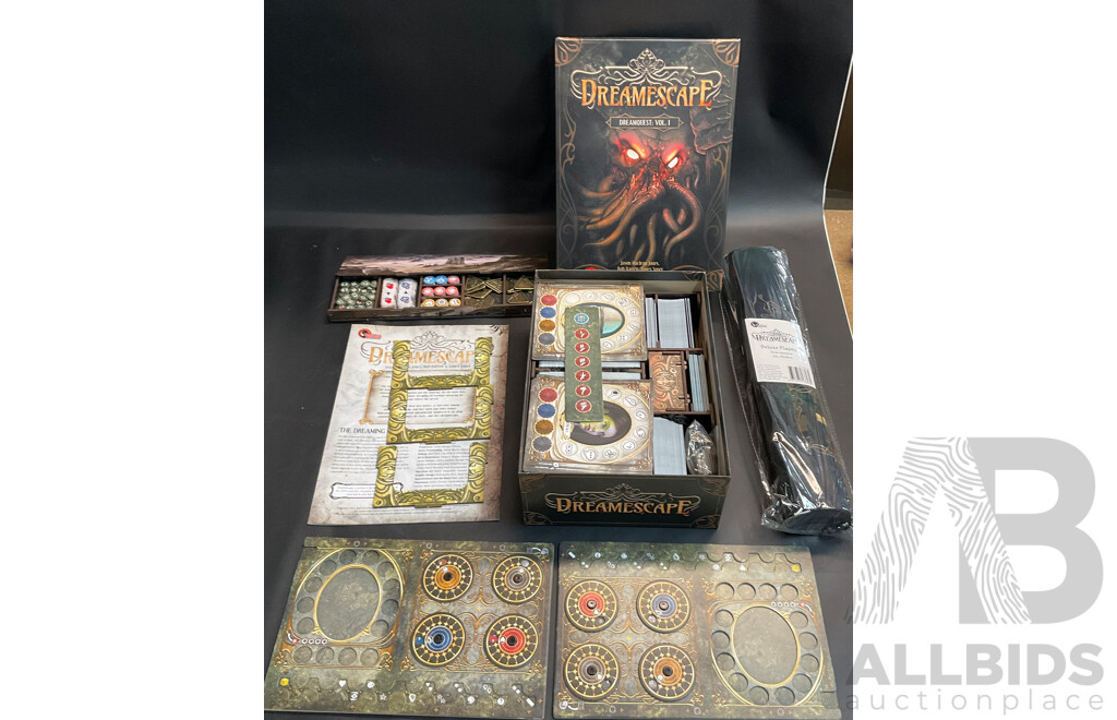 Bad Cat Game - Dreamescape Dreamquest:Vol 1 Board Game with Playmat