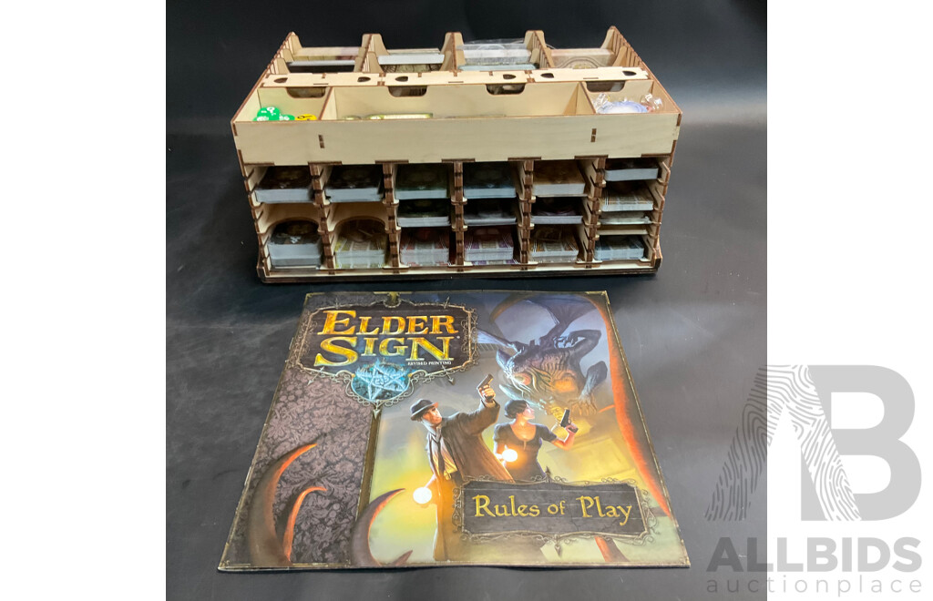 The Broken Token Arkham Museum Crate with Elder Sign Board Game
