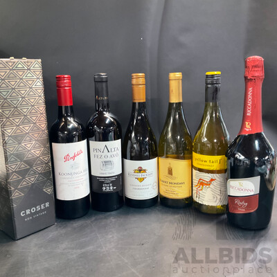 Assorted Chardonnay & Red Wine - Lot of 7