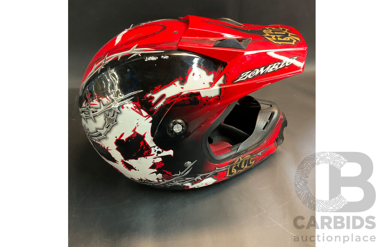 KBC ZOMBIE Motocross Helmet Size S