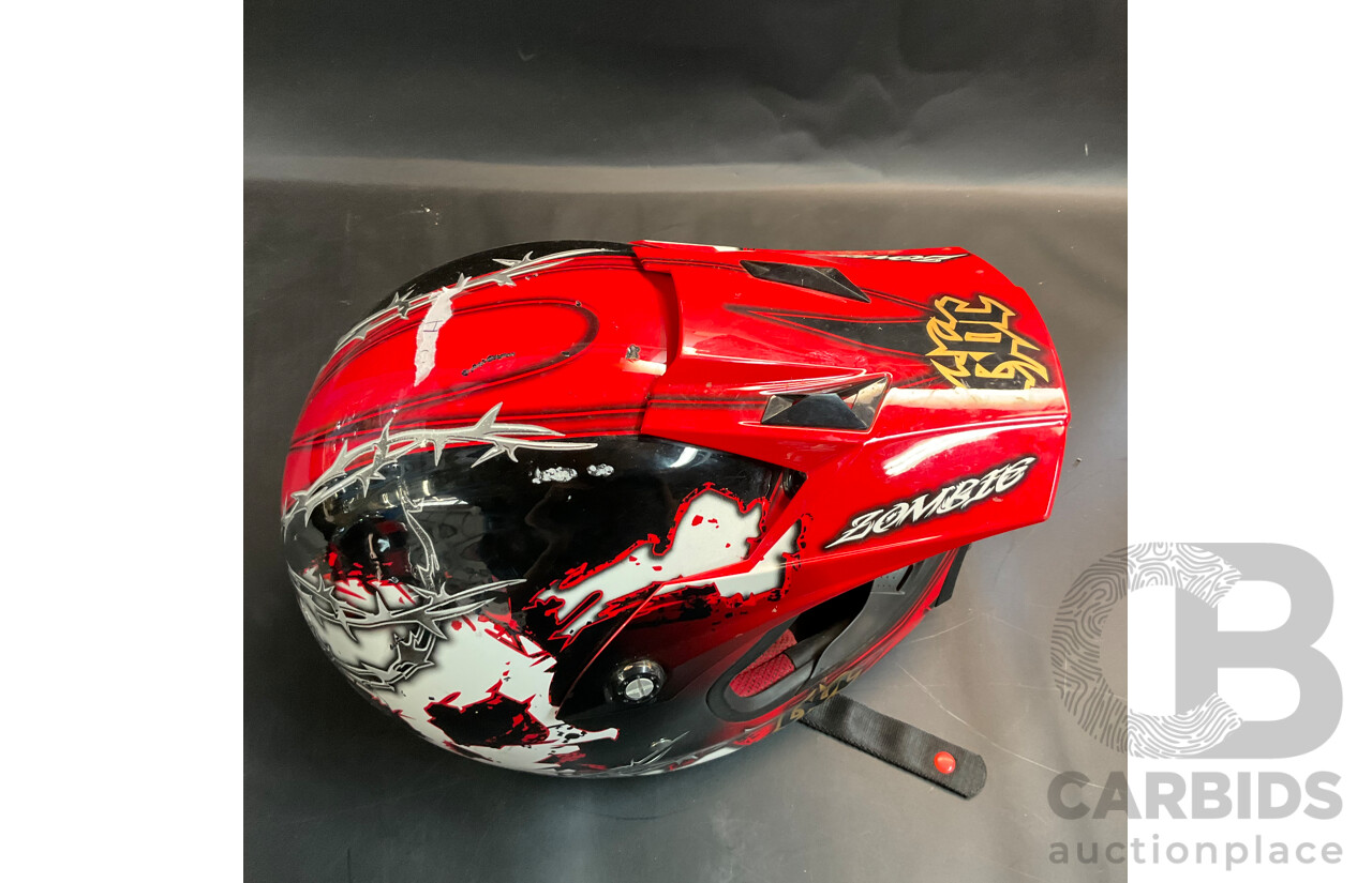 KBC ZOMBIE Motocross Helmet Size S