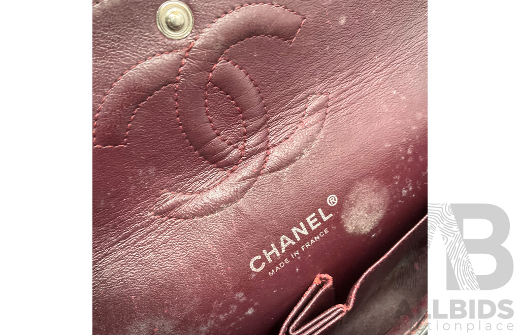 Single Flap Black Jumbo Bag in Quilting Pattern Branded CHANEL