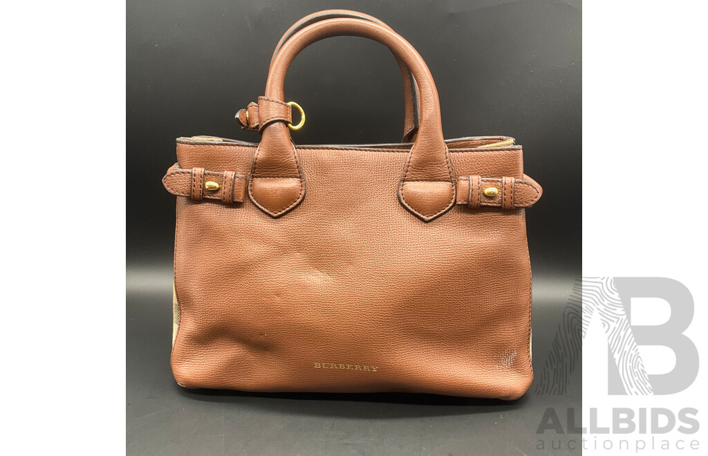 Small Banner Tote Bag Branded BURBERRY