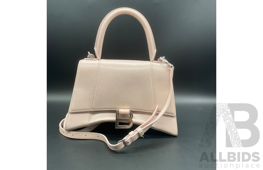 Hourglass S Two-Way Handbag Branded BALENCIAGA