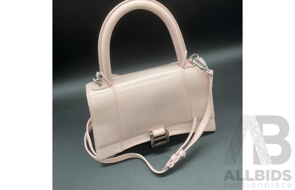 Hourglass S Two-Way Handbag Branded BALENCIAGA