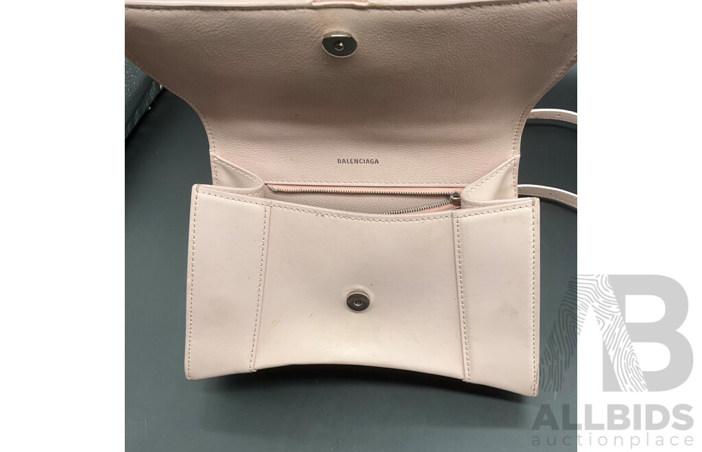 Hourglass S Two-Way Handbag Branded BALENCIAGA