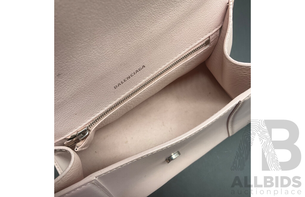 Hourglass S Two-Way Handbag Branded BALENCIAGA