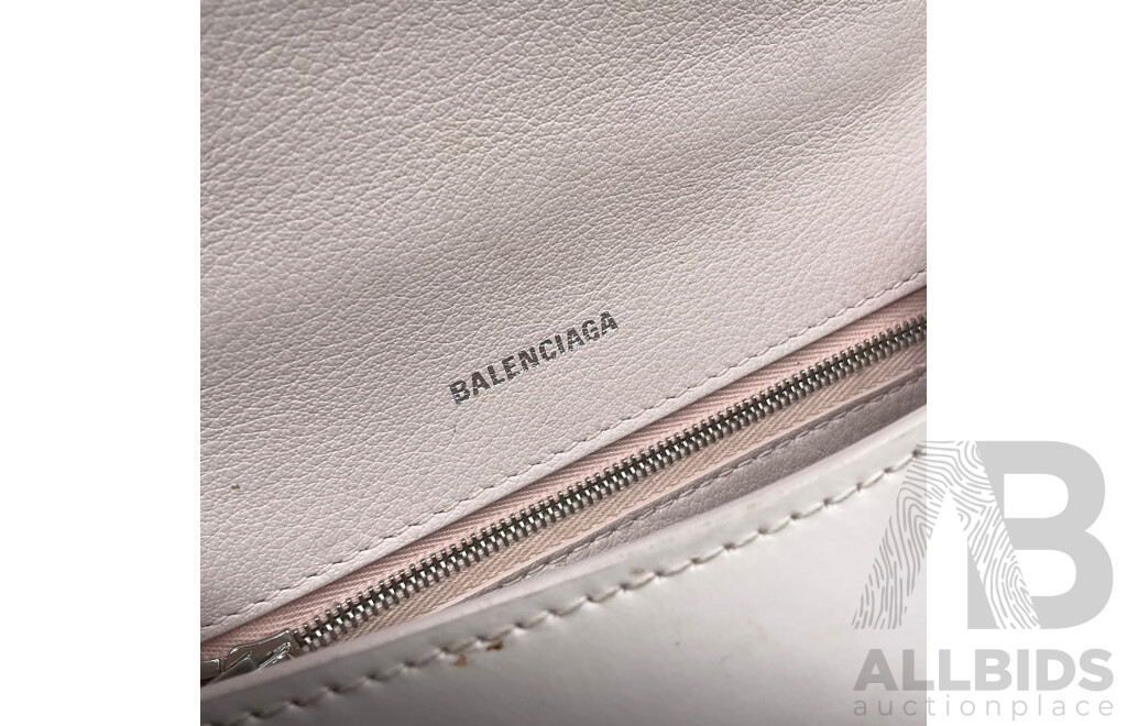 Hourglass S Two-Way Handbag Branded BALENCIAGA