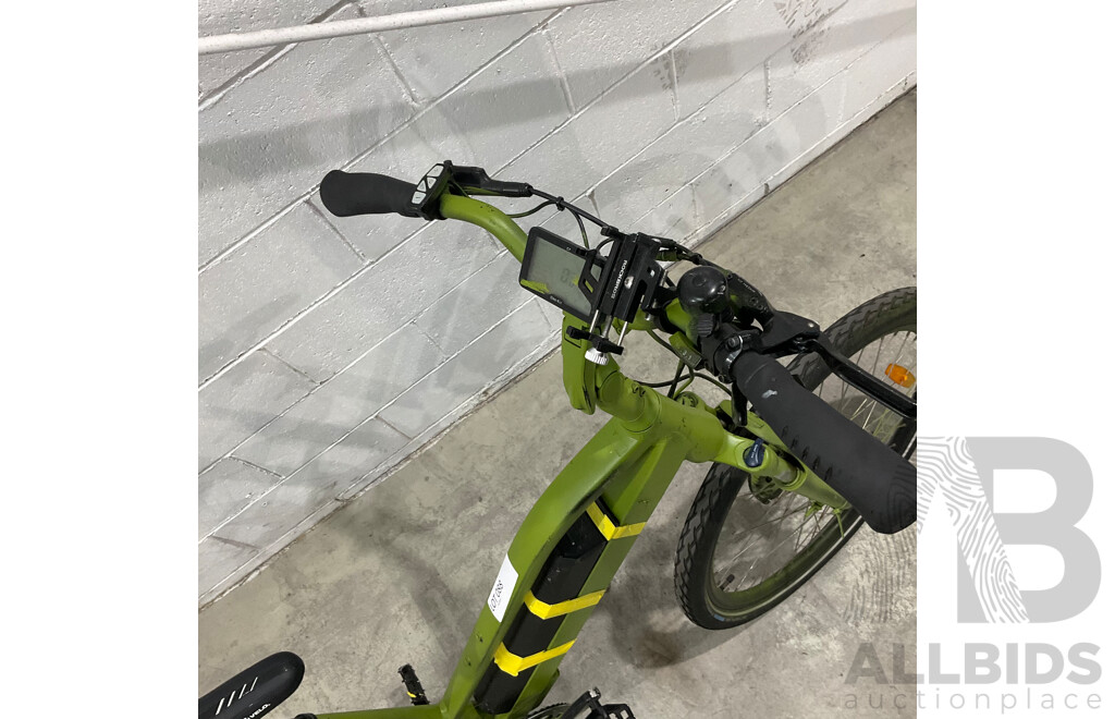 Painted Green E-bike