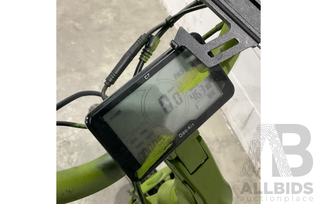 Painted Green E-bike