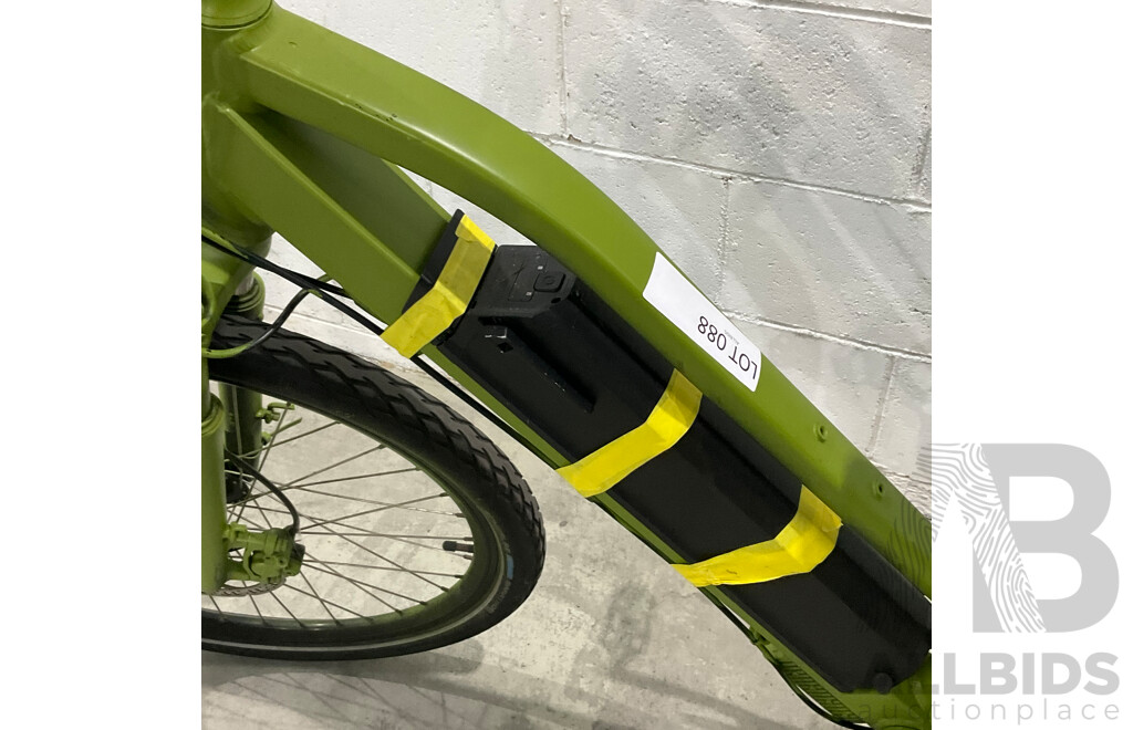 Painted Green E-bike