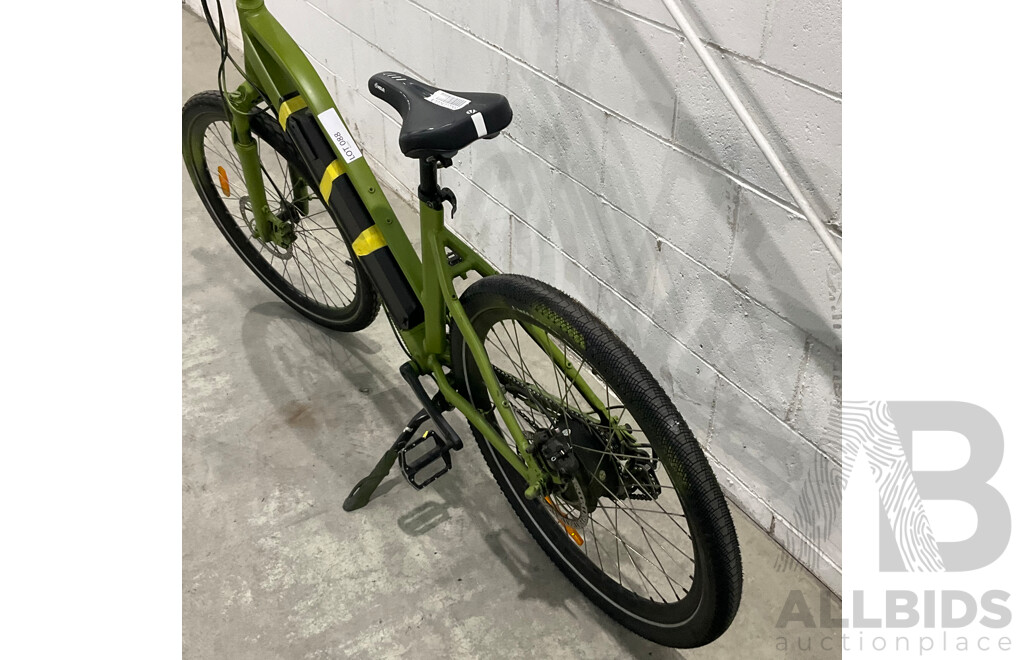 Painted Green E-bike