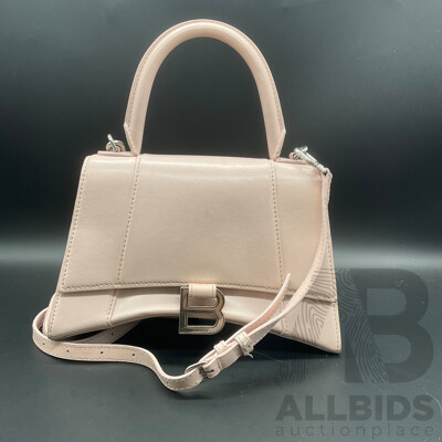Hourglass S Two-Way Handbag Branded BALENCIAGA